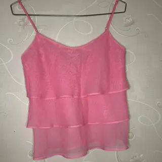 تاپ صورتی حریر