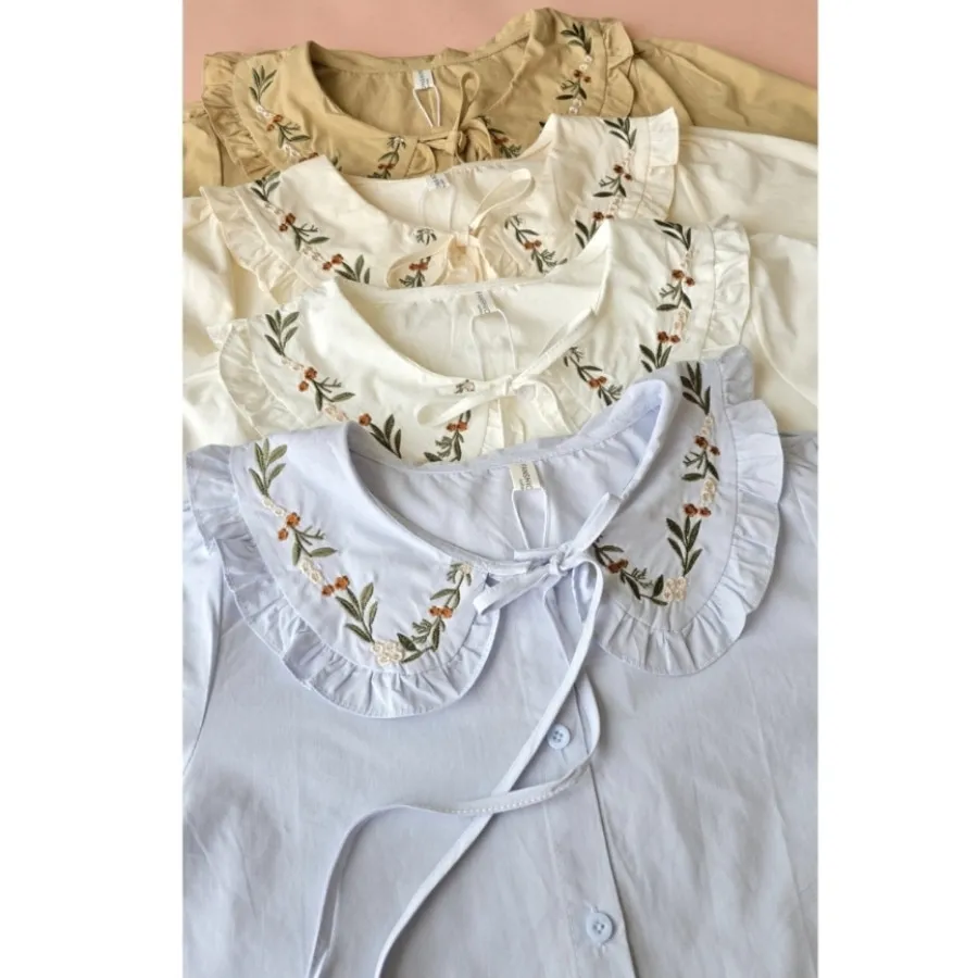 شومیز یقه گلدوزی