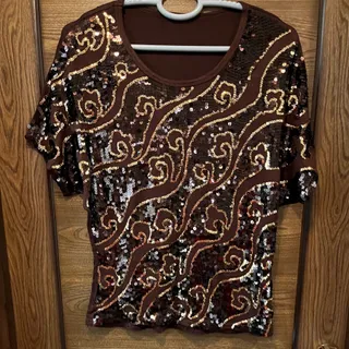 بلوز مجلسی پولکدوزی