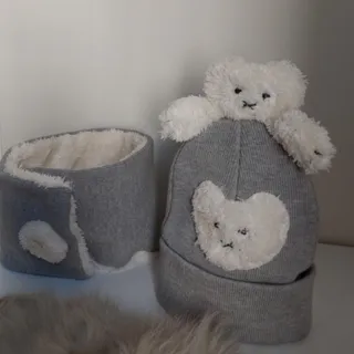 شال و کلاه بچگانه خرس