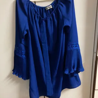 شومیزآبی آستین کلوش