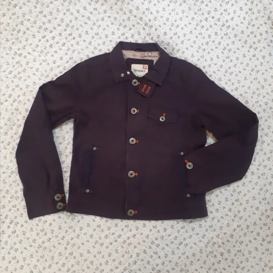 کاپشن کتان بنفش