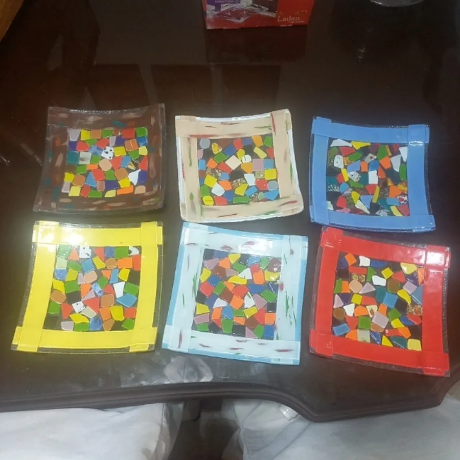 6بشقاب بلور