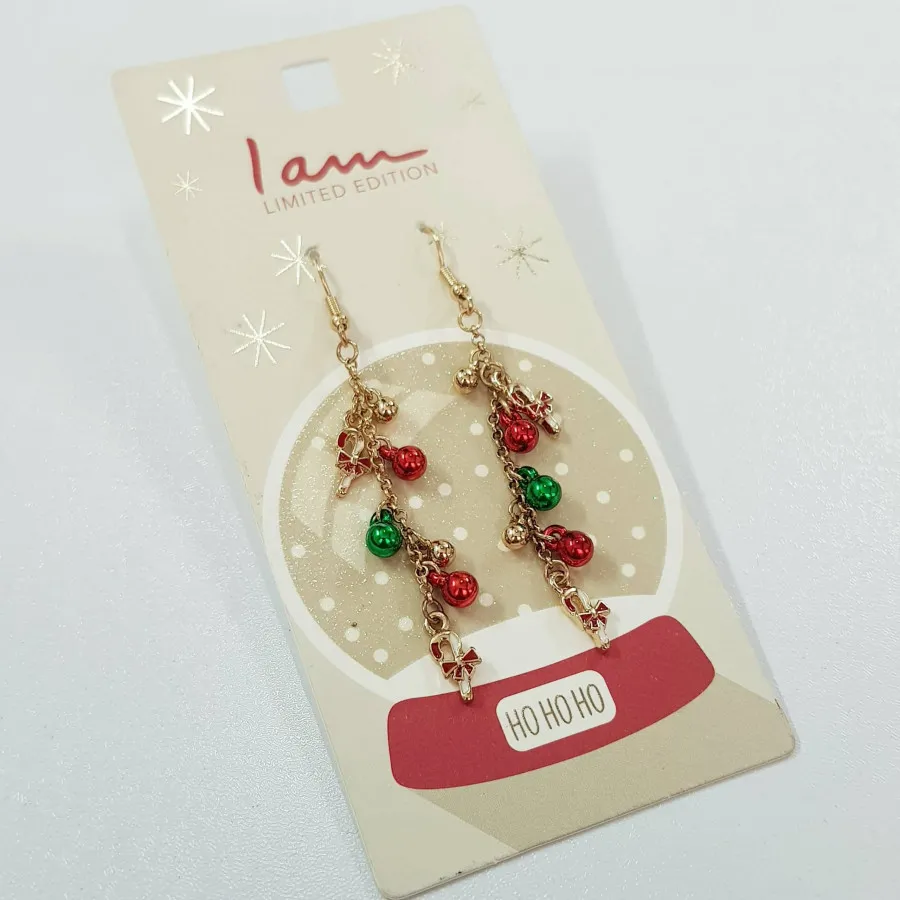 گوشواره طلایی کریسمسی