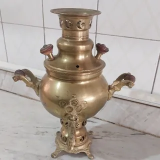 سماور ذغالی برنجی قدیمی