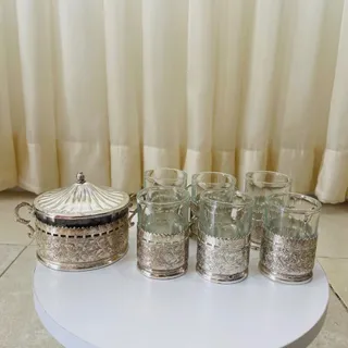 ست فنجان و قندان