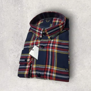 پیراهن چهارخانه نخی XL