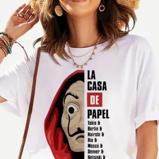 تیشرت سفید مانی هیست نو