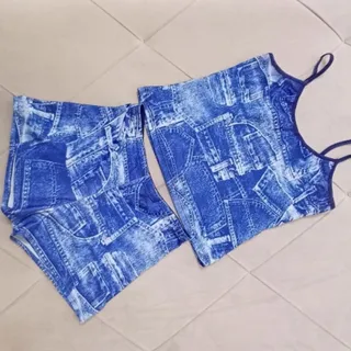 تاپ و شلوارک استرچ