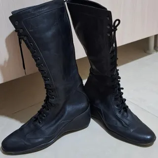 بوت بلند  چرم