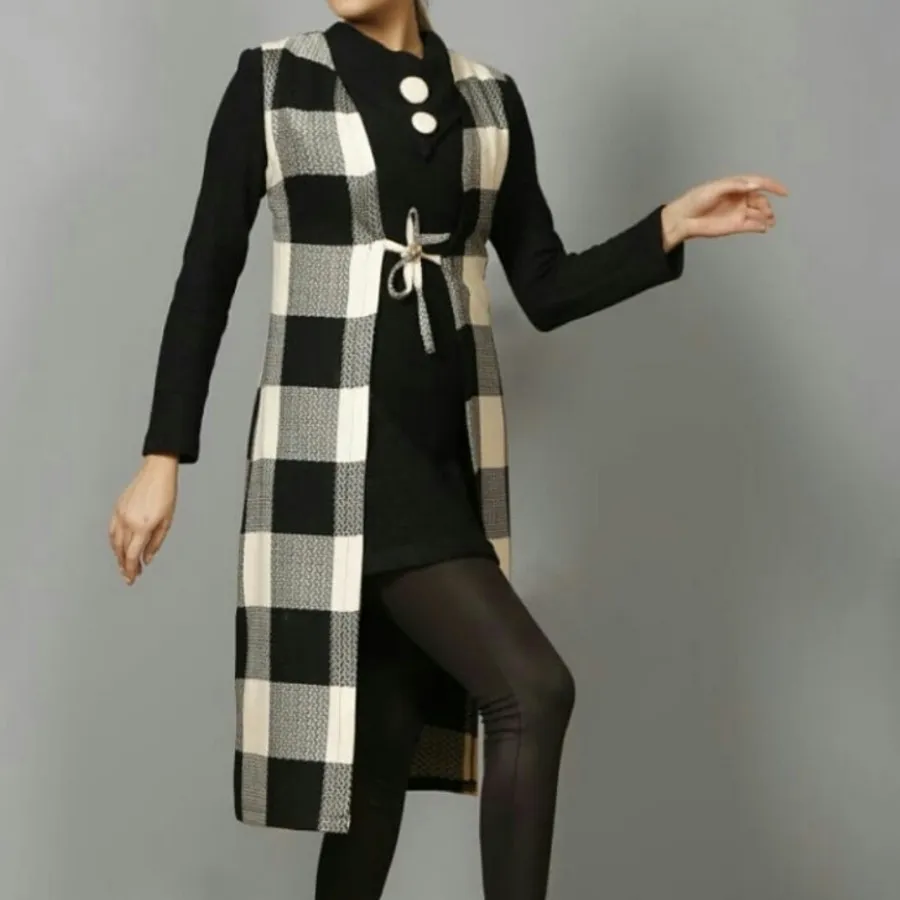 سارافون و یقه اسکی بافت