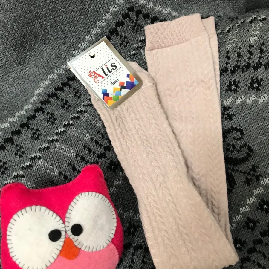 جوراب بلند گندمی با ارسال