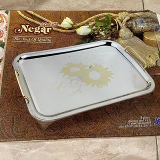 سه عدد سینی استیل