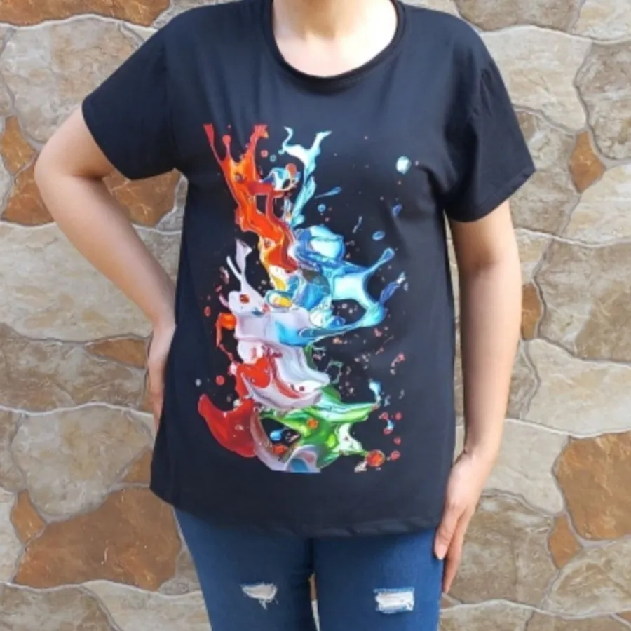 تیشرت طرح سه بعدی 1