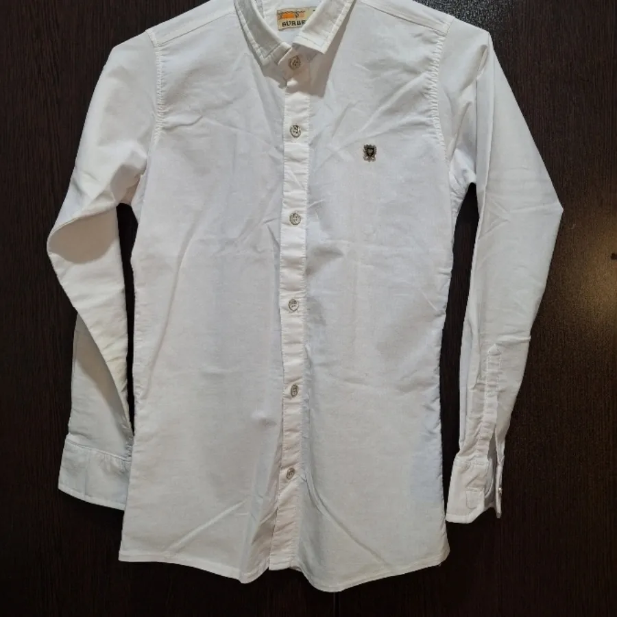 بلوز سفید کتان پسرانه