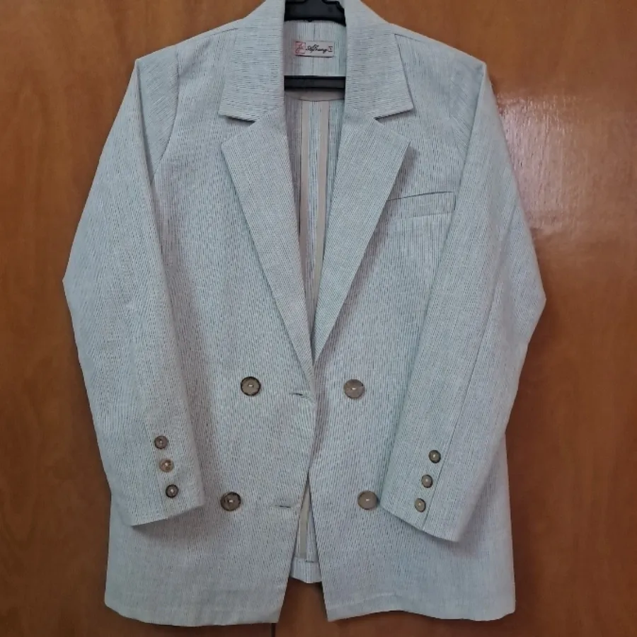 کت لینن راه راه