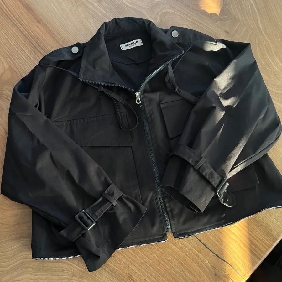 کت کراپ کتان مشکی