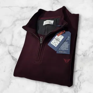 سلانیک نیم زیپ زرشکی