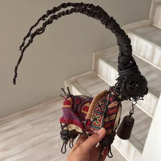 مجسمه بز فلزی کار دست