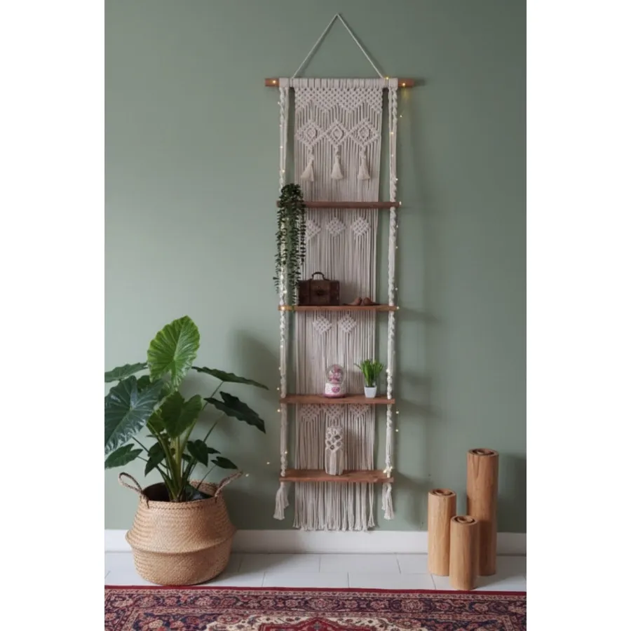 شلف چهار طبقه مکرومه