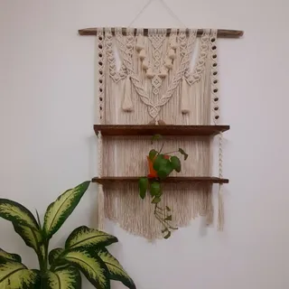 شلف دو طبقه مکرومه