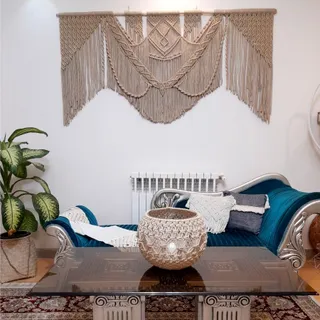 پرده و دیوارکوب مکرومه