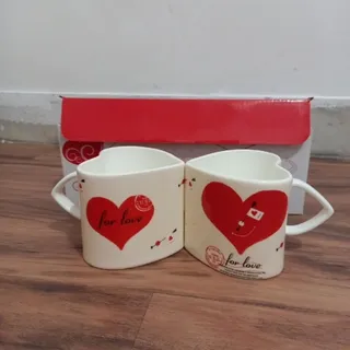 ماگ دونفره طرح قلب