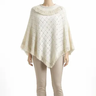 شنل بافت لوزی کرمی