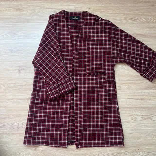 کت پاییزه چهارخونه قرمز