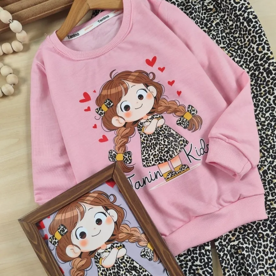 بلوز و شلوار پاپیون پلنگی