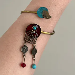 دستبند برنجی مرغ آمین