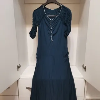 لباس ریون نخی بلند سبز