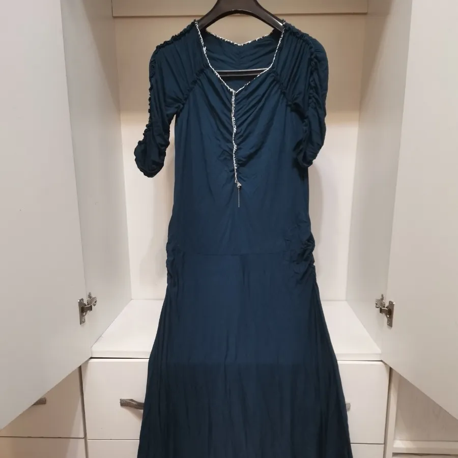 لباس ریون نخی بلند سبز