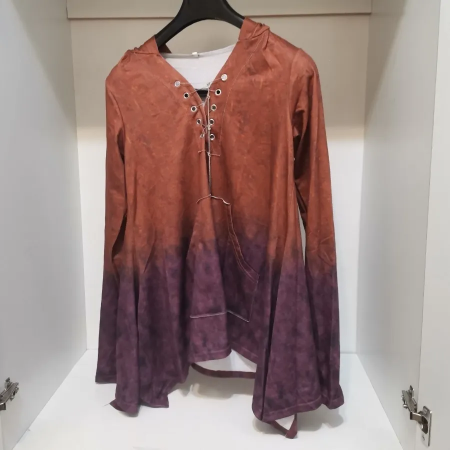 هودی دورنگ قهوه ای