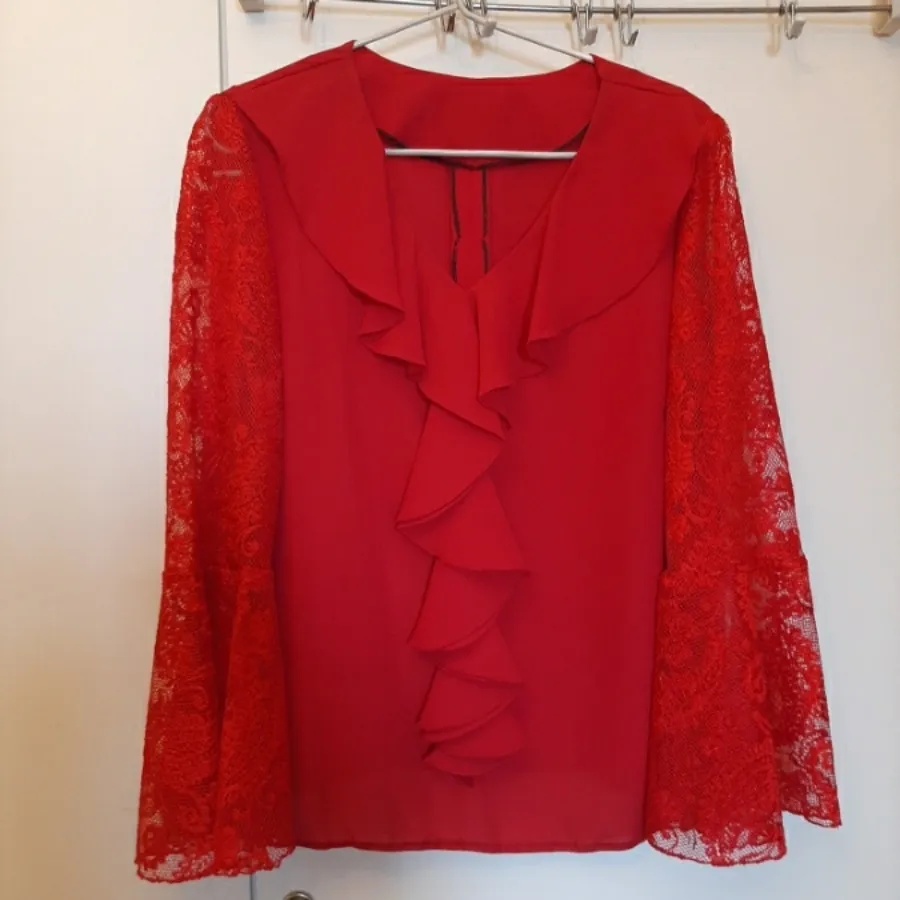 شومیز قرمز نو تا سایز 44