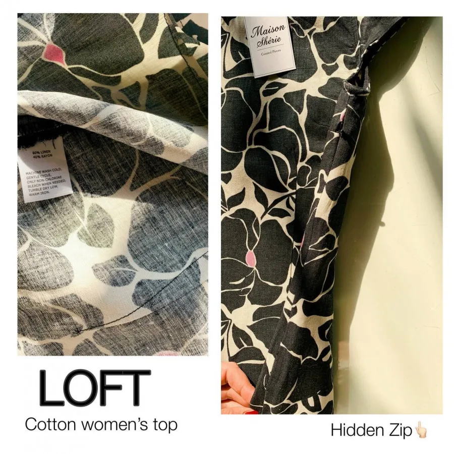 تاپ کتان loft