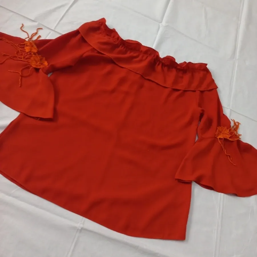 شومیز یقه قایقی نو