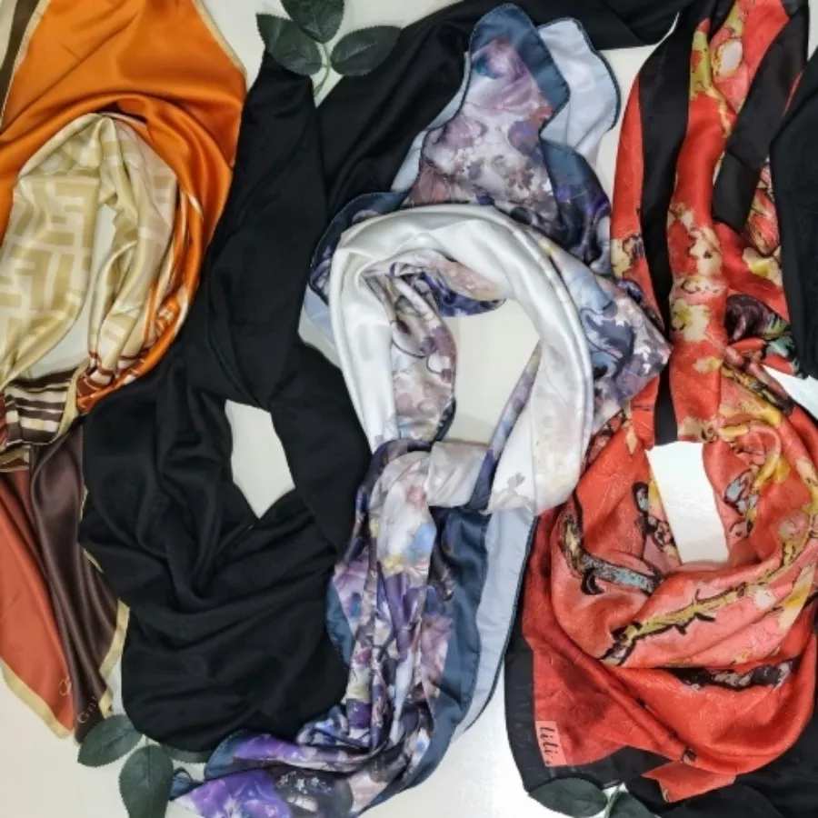 روسری ساتن ابریشمی