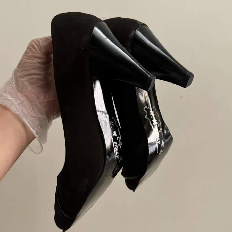 کفش جیر قهوه‌ای سوخته