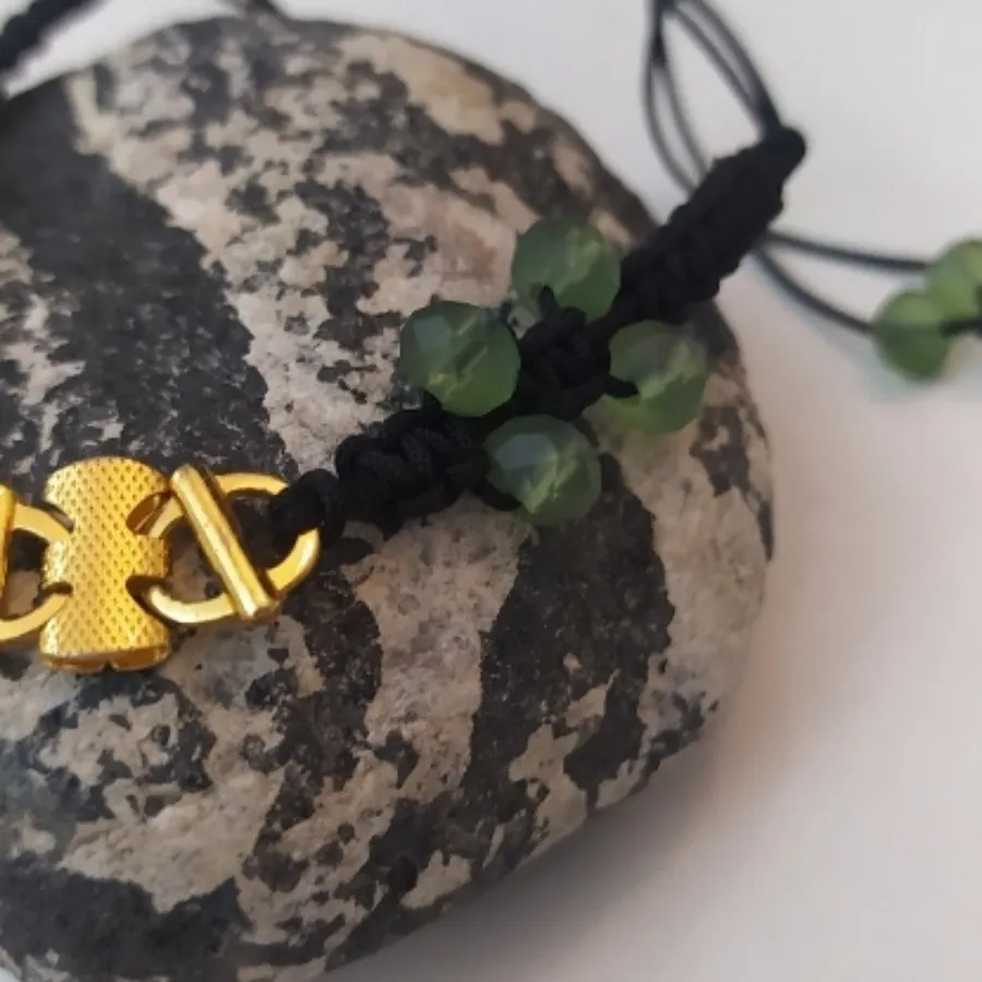 دستبند سنگ و طلا