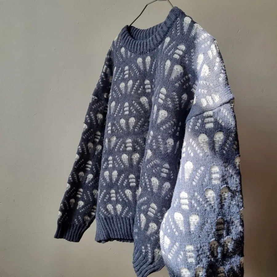 بلوز بافت ژاپدار ضخیم