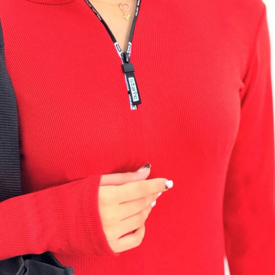 ماکسی یقه زیپ دار