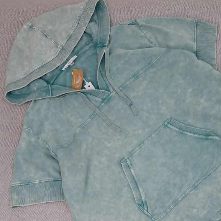 هودی کلاه دار آستین کوتاه