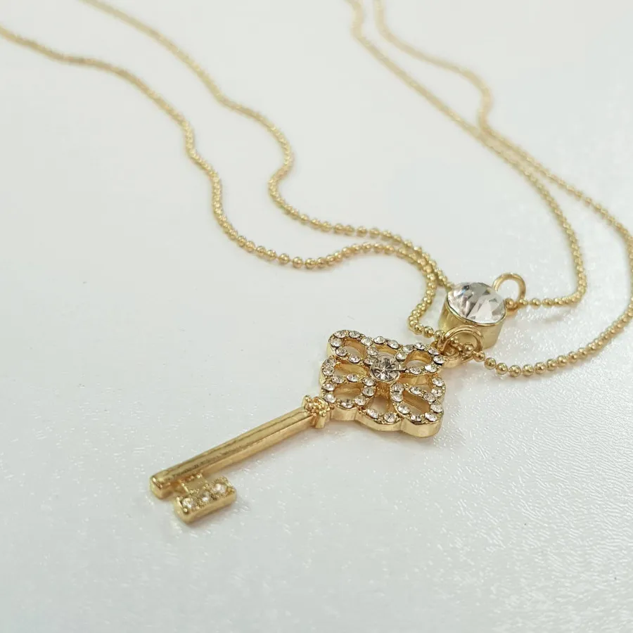 گردنبند طلایی دو ردیفه