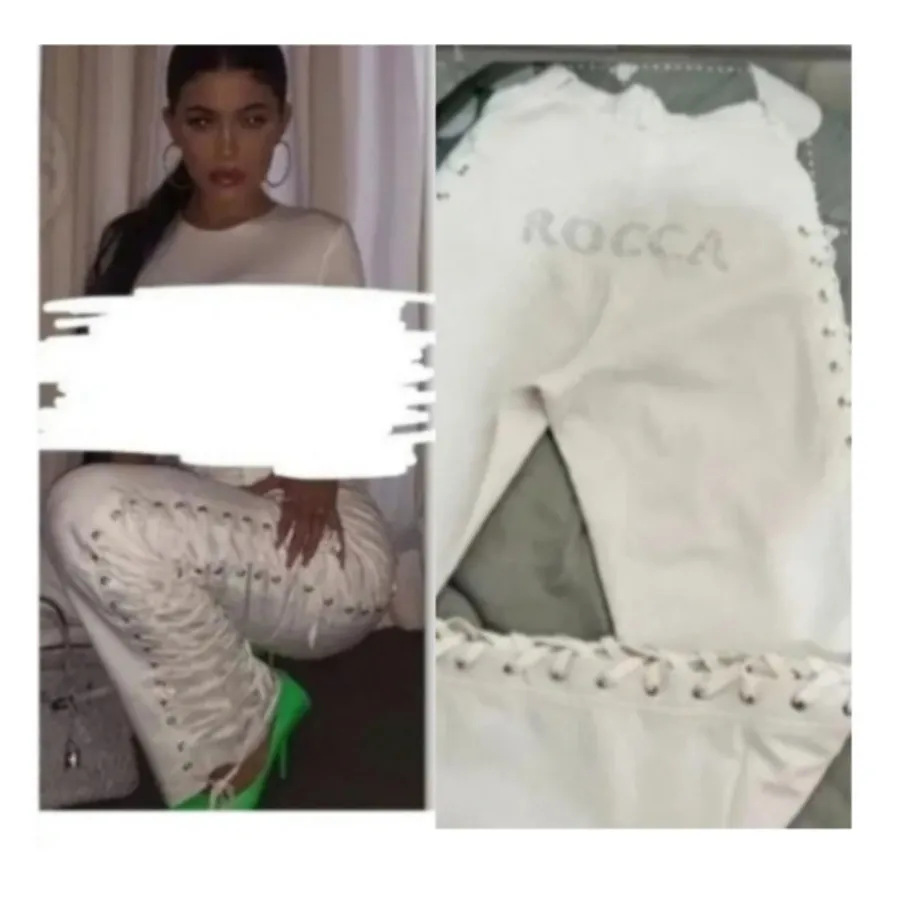 شلوار سفید کایلی جنر Roca