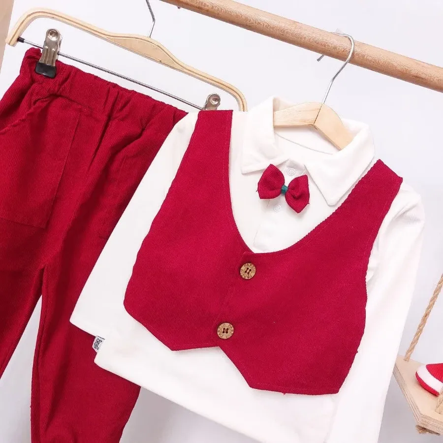 بلوز طرح جلیقه و شلوار مخ