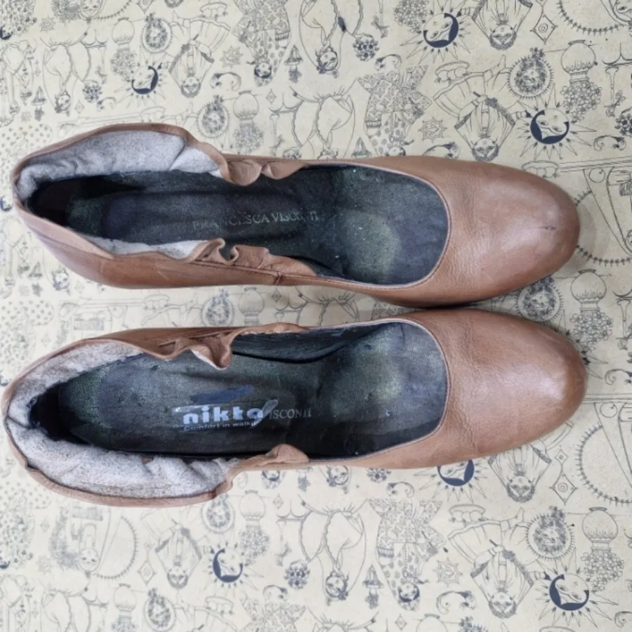 کفش عسلی ایتالیایی