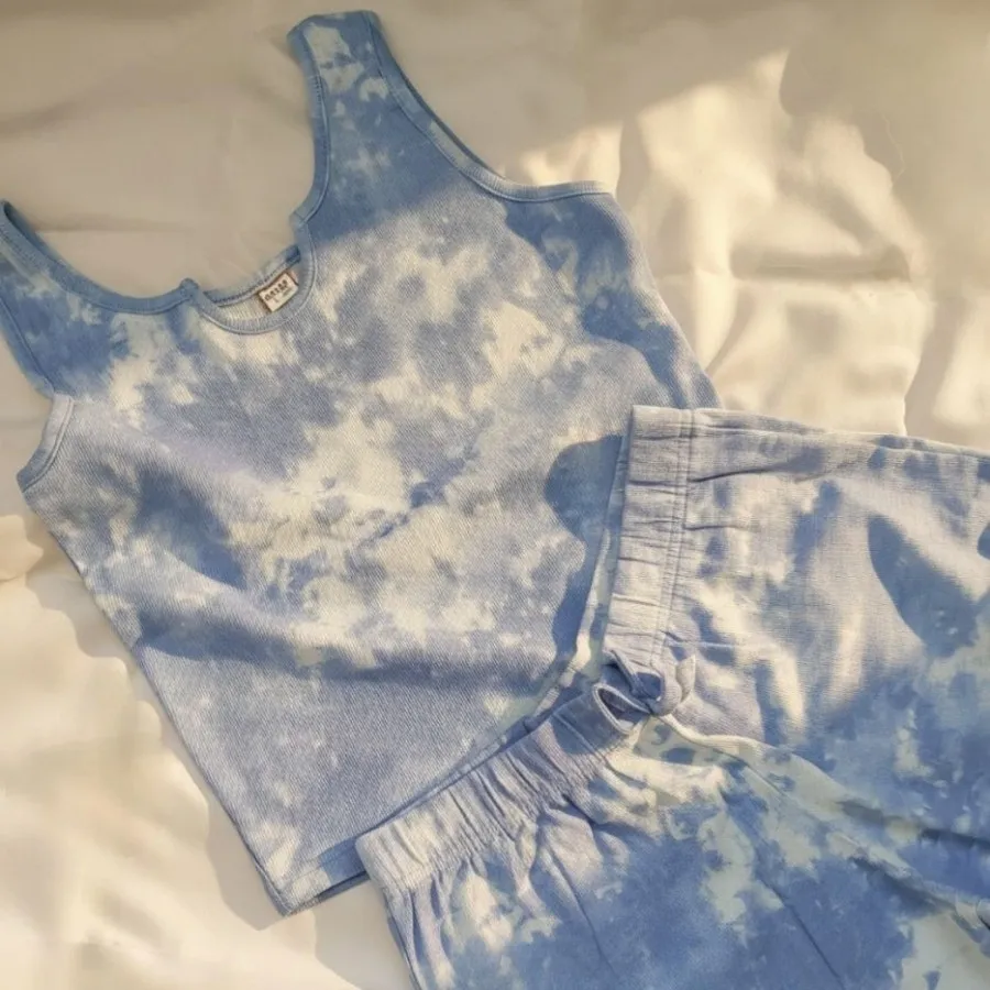 تاپ و شلوارک آبرنگی