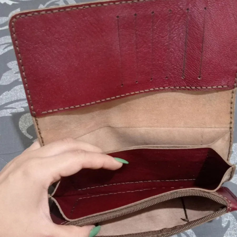 کیف پول چرم دست دوز