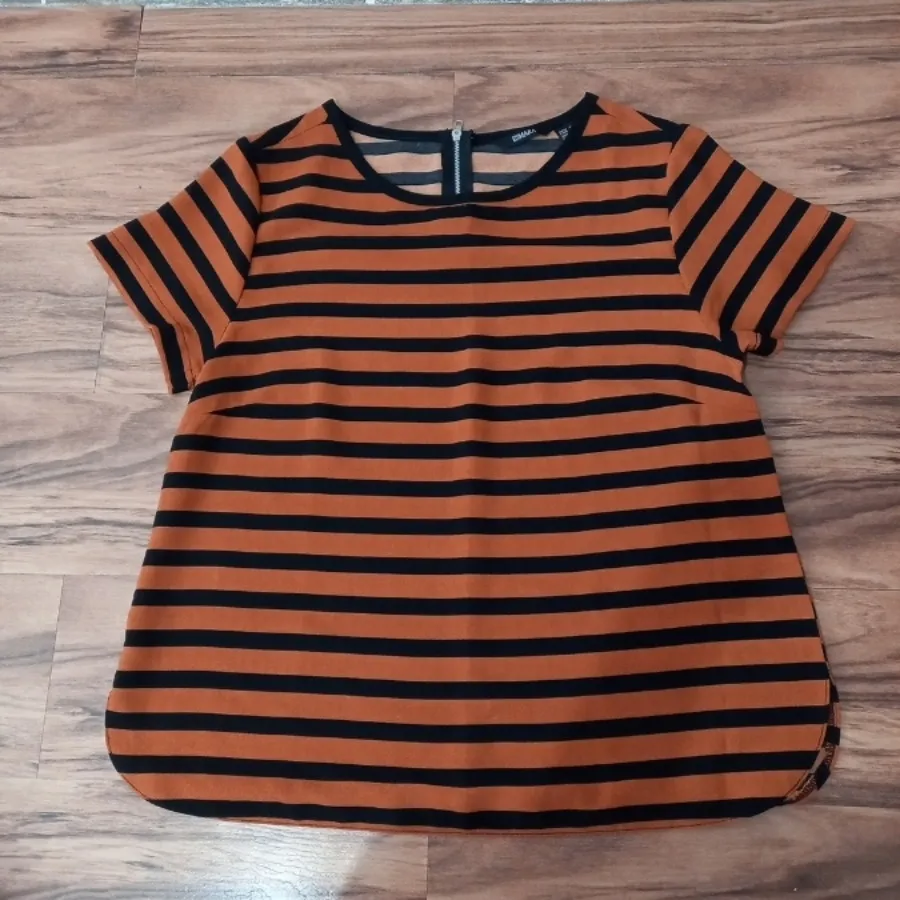 لباس آستین کوتاه راه راه